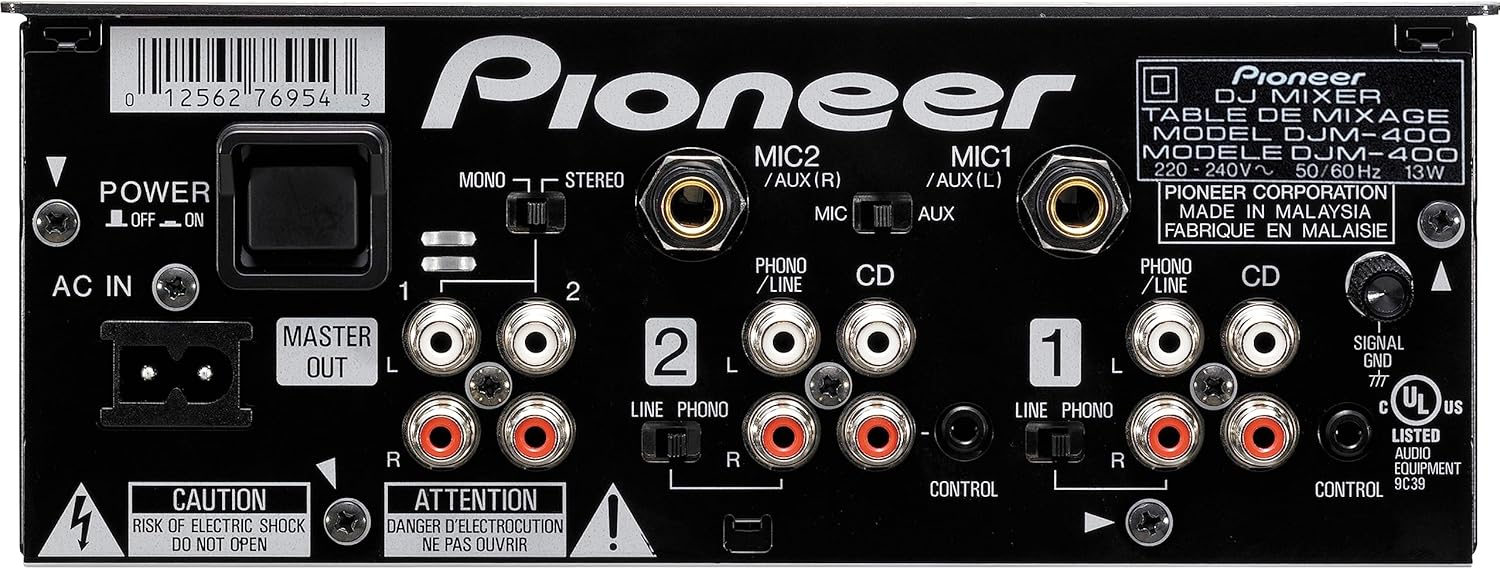 Pioneer DJM-400 Pro DJミキサー ユーザーマニュアル