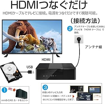 Amazon | テレビチューナー 地デジ・BS・CS対応 Wチューナー 裏番組