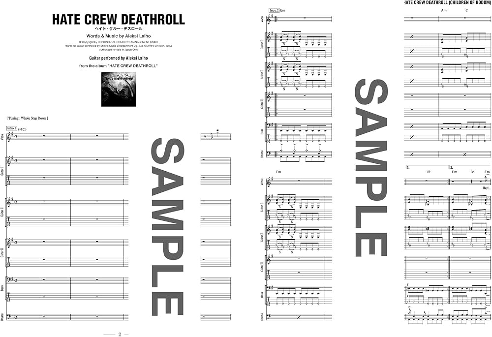 Amazon.com: バンド・スコアギタリストのヘヴィ・メタルVol.2[ワイド版