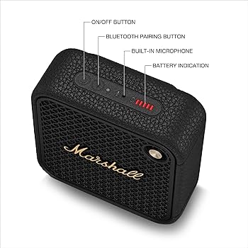 Amazon.co.jp: Marshall ワイヤレスポータブル防水スピーカー Willen