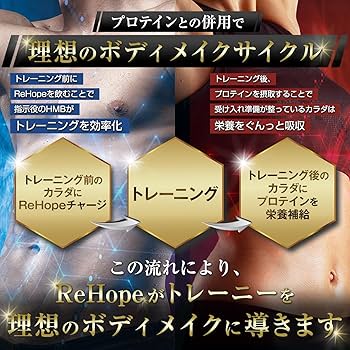 Amazon.co.jp: HMB サプリ【ReHope Pro 5】 HMB含有量 45,000mg