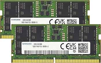 Samsung 32GB (2x16GB) DDR5 5600MHz PC5-44800 CL46 SODIMM 1Rx8