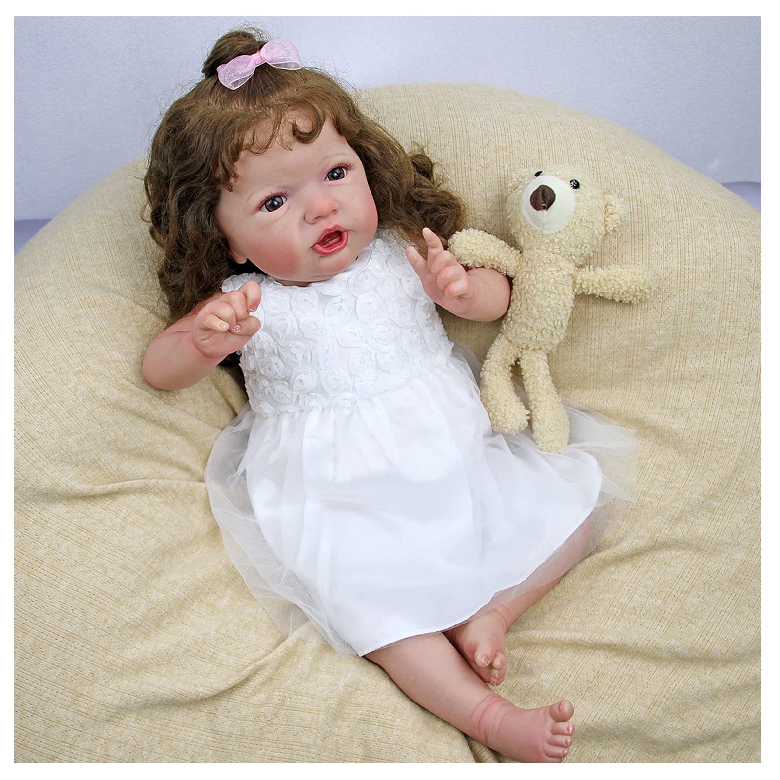 Amazon.co.jp: 22インチ55cmリボーンドールソフトシリコンビニール