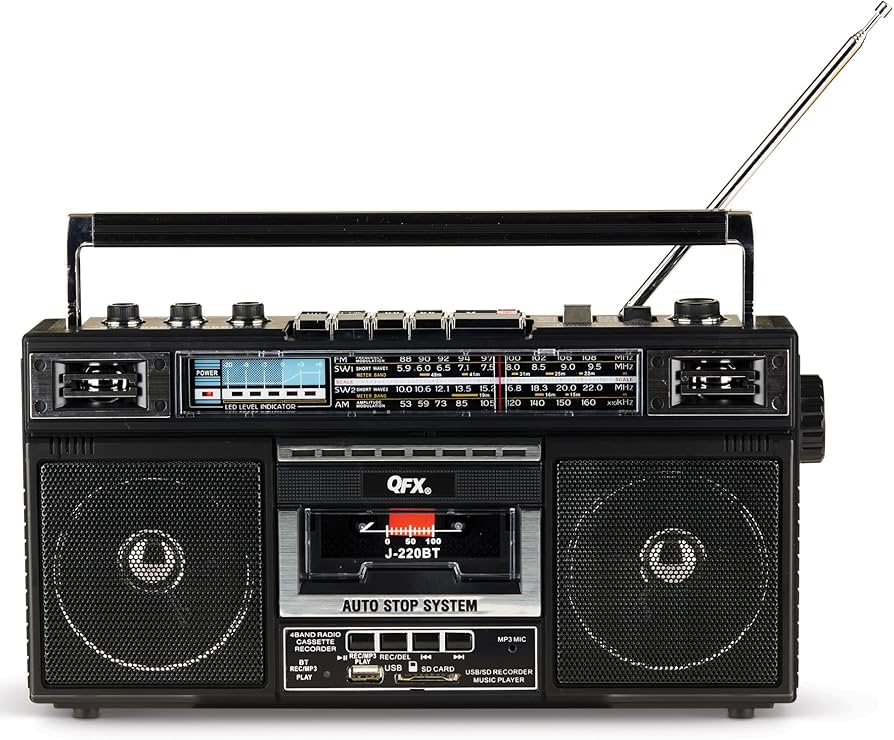 Amazon.com: QFX J-220BT Boombox MP3 Conversion from Radio to