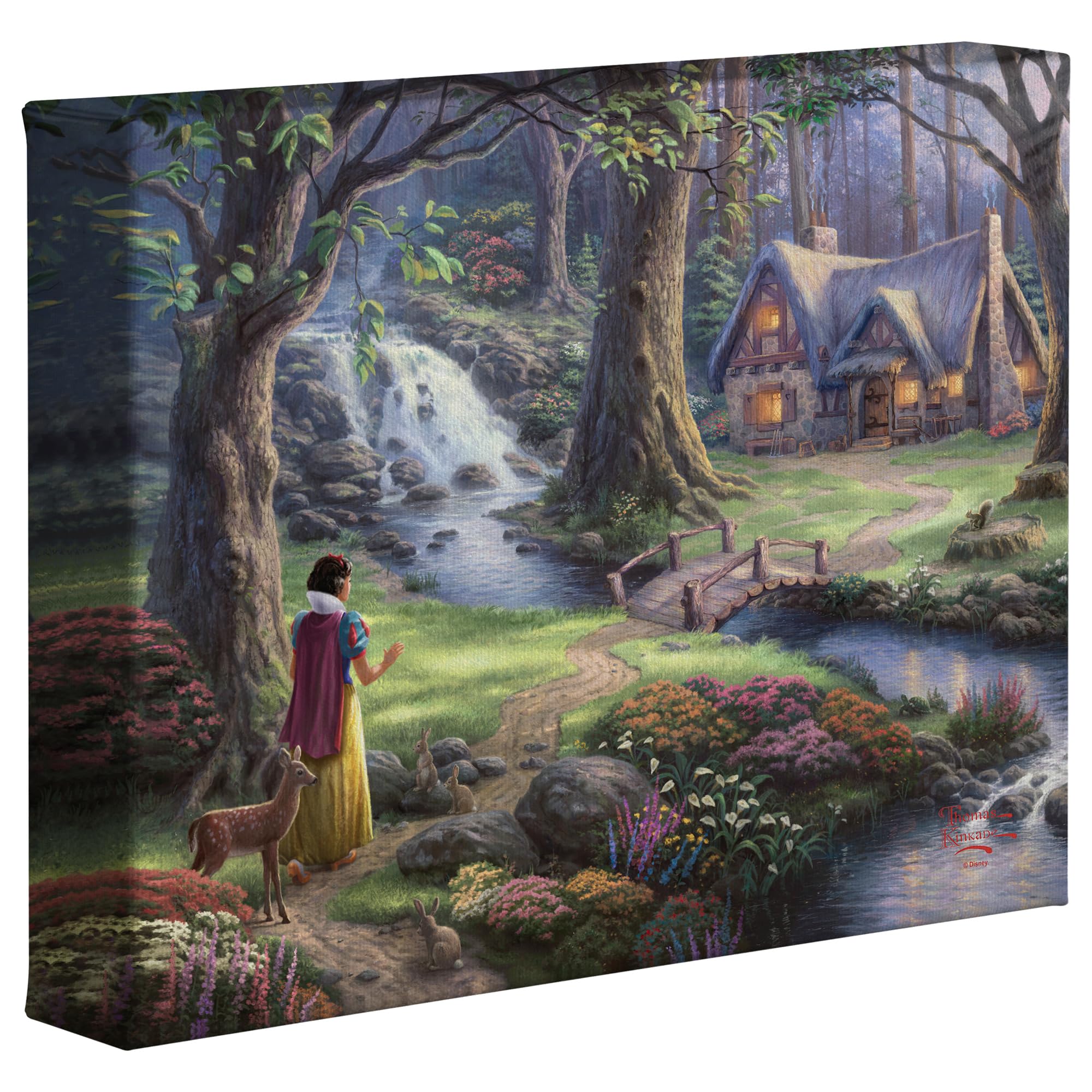 Amazon.com: Thomas Kinkade Disney Snow White Discovers the Cottage