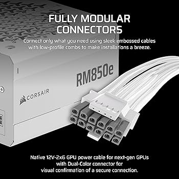 Amazon.com: CORSAIR RM850e (2025) Fully Modular Low-Noise ATX