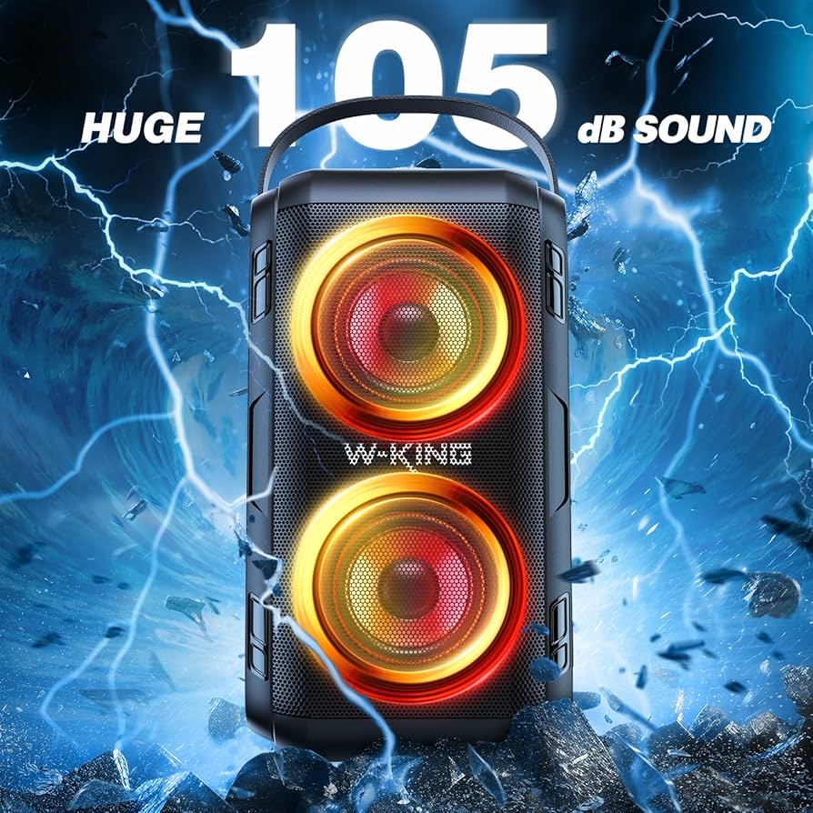 Amazon.com: W-KING 80W Portable Party Boom Box Outdoor Wireless