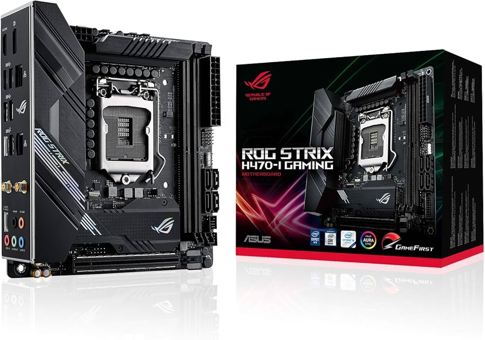 Amazon | ASUS ROG STRIX H470-I GAMING LGA 1200 Intel H470 SATA 6Gb