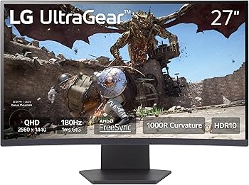 Amazon.com: LG 27GS60QC-B Ultragear Curved Gaming Monitor 27-Inch