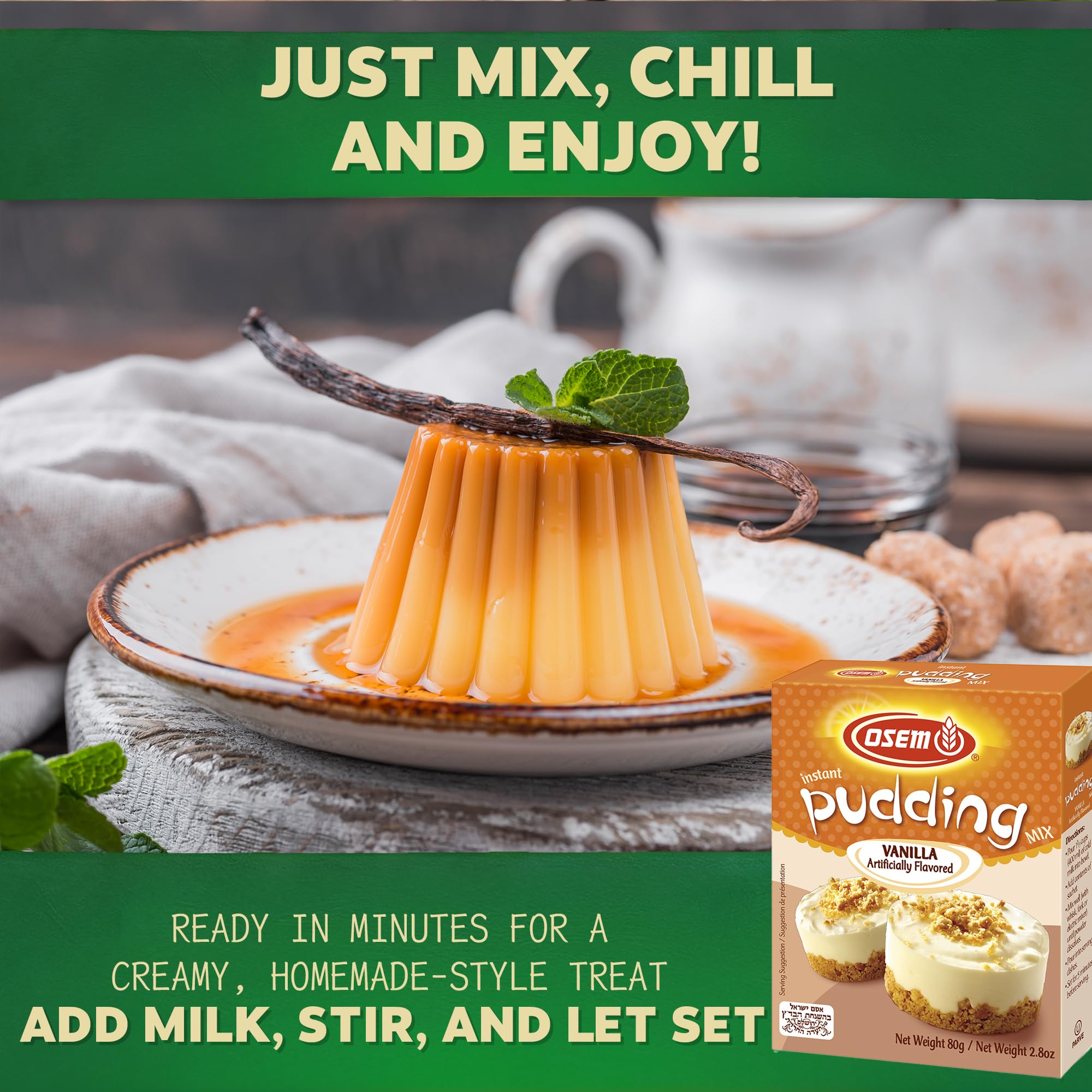 Amazon.com : Osem Israeli Vanilla Instant Pudding Mix,2.8000