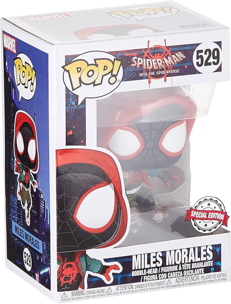 Funko Pop Miles Morales #529 Spider Man Spiderverse Exclusive
