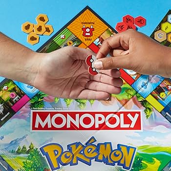 Amazon.com: Monopoly Pokémon Edition Board Game | Ages 8 and Up