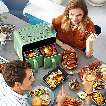 2 Pcs Silicone Air Fryer Liners for Ninja Foodi DZ201 DZ401 6-in-1