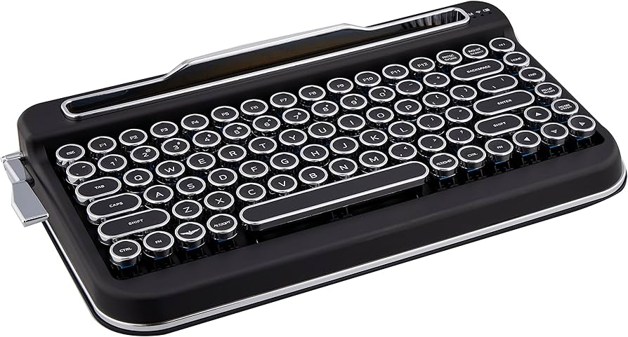 Amazon.co.jp: アイアス タイプライター風レトロキーボードPENNA Black
