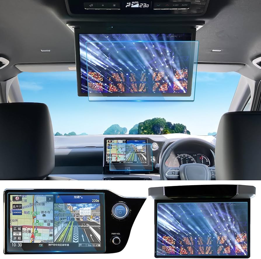 Amazon.co.jp: WEIPIN 【2枚組:ナビ+後席モニター】 ガラス フィルム