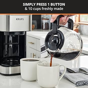 Amazon.com: KRUPS Coffee Maker 10 Cups Simply Brew Stainless Steel