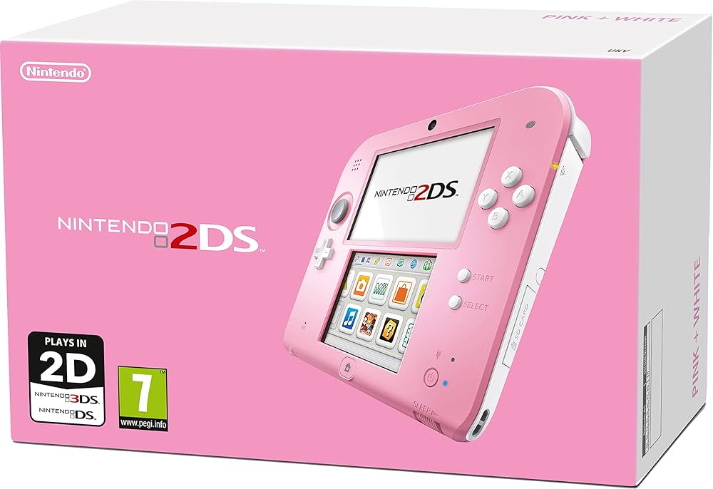 Nintendo Handheld Console 2DS - Pink/White (Nintendo 2DS) : Amazon