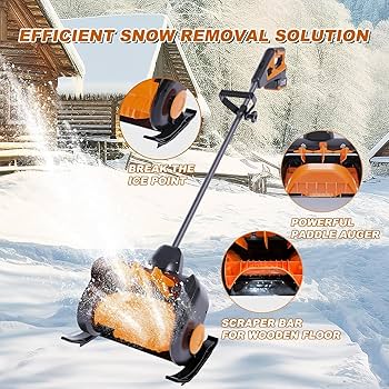 Amazon.com: Cordless Electric Snow Shovel with Directional Plate