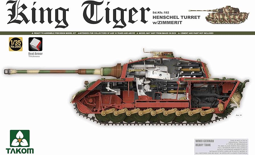 Amazon | TAKOM 1/35 ドイツ軍重戦車 キングタイガー ヘンシェル砲塔