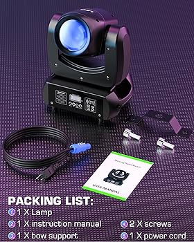 Amazon.co.jp: SEBRUANC 100W ムービングヘッドライト LED 回転DJ