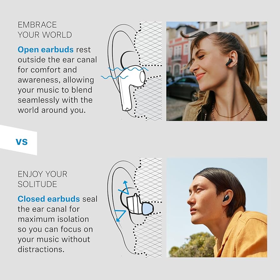 Amazon.co.jp: Sennheiser ACCENTUM Open Wireless Earbuds - オープン