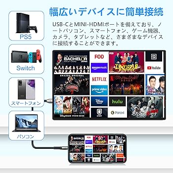 Amazon.co.jp: Acouto XC18 モバイルモニター 18.5インチ 疲れ目軽減