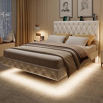 Amazon｜リフトアップ収納ベッドフレーム クイーンサイズ