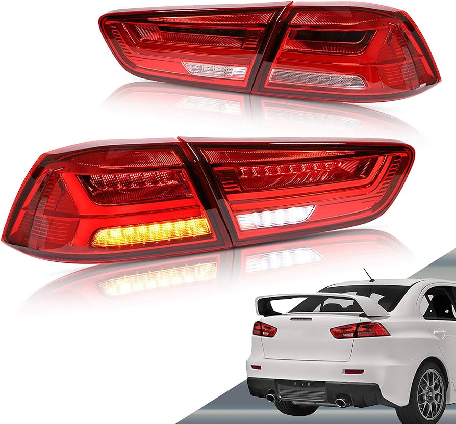 Amazon | VLAND 三菱 ランエボX テールランプ 流れるウインカー CZ4A