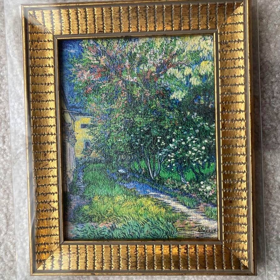 Amazon.co.jp: ゴッホ展 ミニフレーム サン=レミの療養院の庭 : おもちゃ