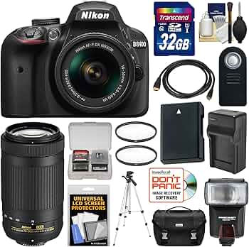 Amazon.com : Nikon D3400 Digital SLR Camera & 18-55mm VR & 70