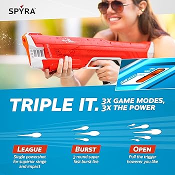 Amazon | スパイラ(Spyra) 電動ウォーターガン 水鉄砲 SpyraThree 単発