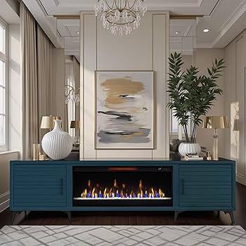 Amazon.com: Realcozy Malibu Modern 95 inch Electric Fireplace TV