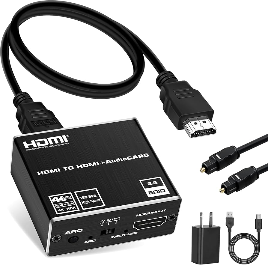 Amazon.com: HDMI ARC to Optical Audio Adapter, NEWCARE 4K@60Hz H