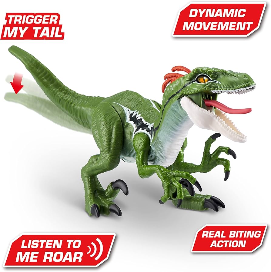Amazon.co.jp: ZURU Robo Alive Dino Action Raptor 恐竜おもちゃ 本物