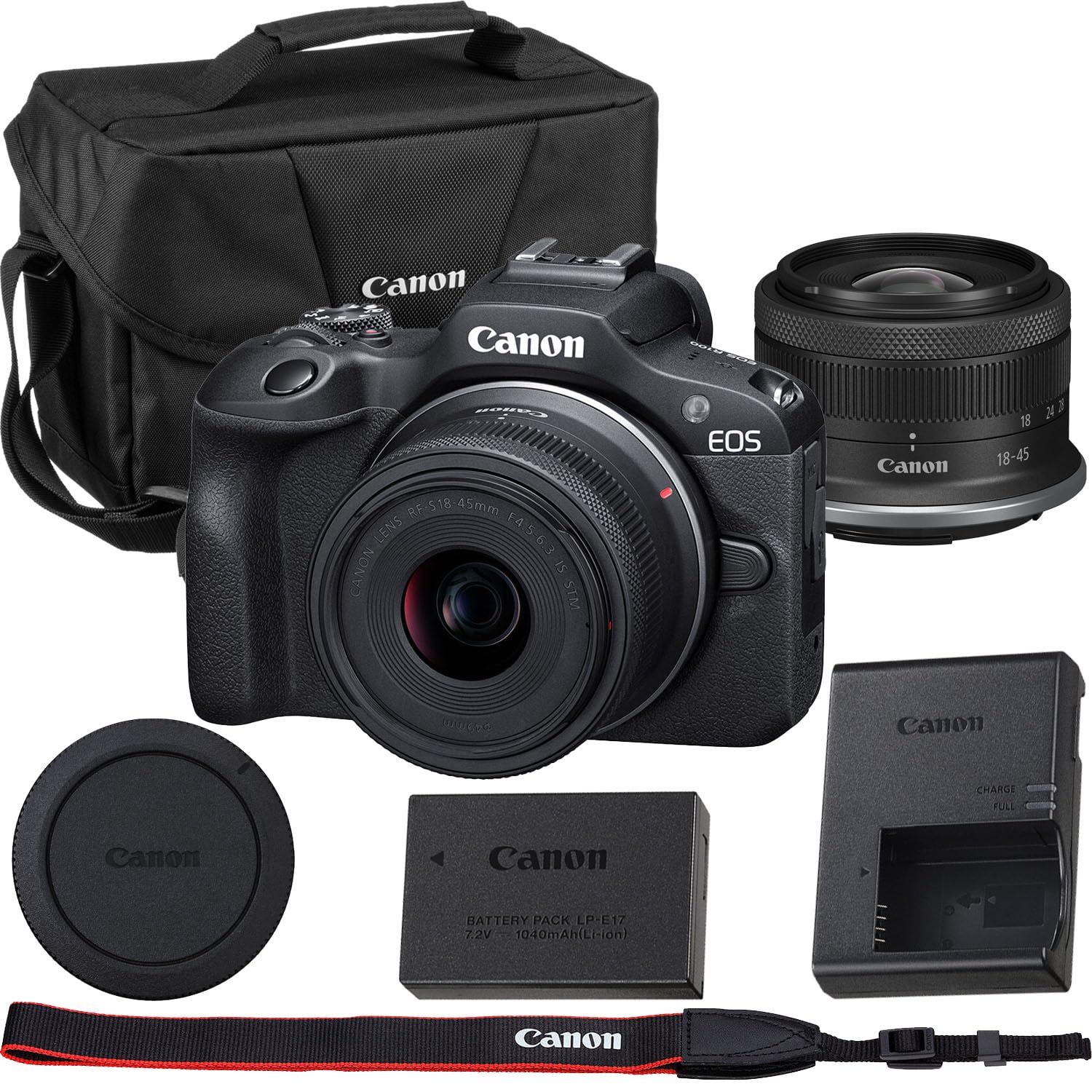 Amazon.com: Canon EOS R100 Mirrorless Camera RF-S 18-45mm f/4.5
