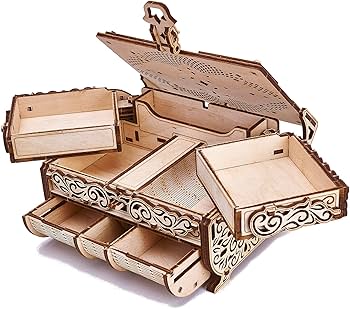 Amazon.com: Wood Trick Treasure Puzzle Box for Adults - 3D Wooden