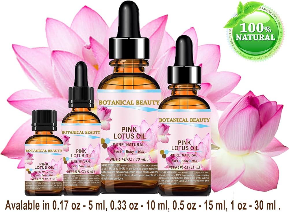 Amazon.com: Botanical Beauty PINK LOTUS OIL Pure Natural 1 fl oz