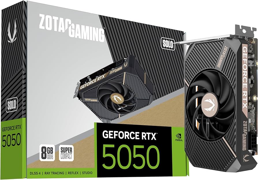 Amazon.com: ZOTAC Gaming GeForce RTX 5050 Solo DLSS 4 8GB GDDR6