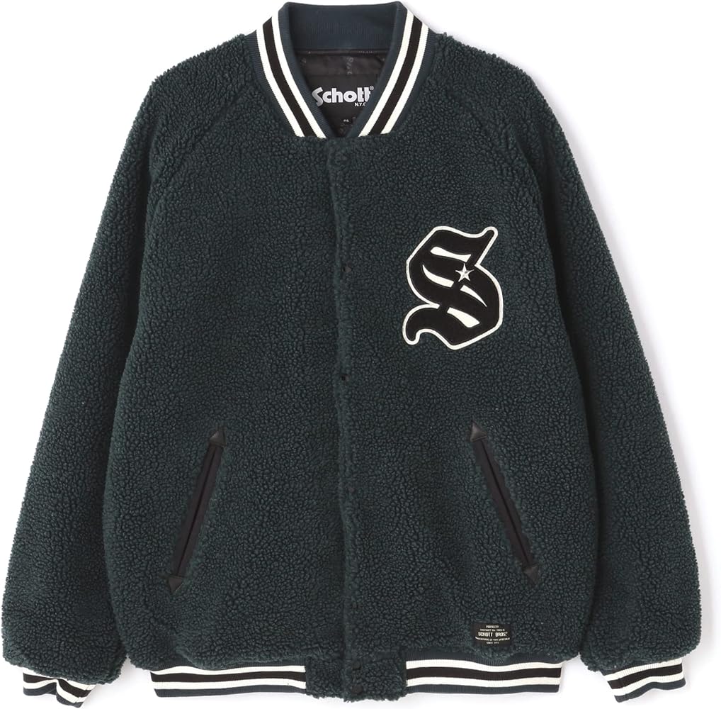 Amazon | [Schott NYC] [ショット] BOA STADIUM JACKET/ボアスタジャン