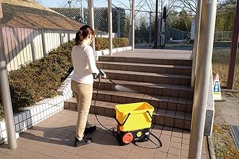 Amazon | アイリスオーヤマ タンク式高圧洗浄機充電タイプ イエロー