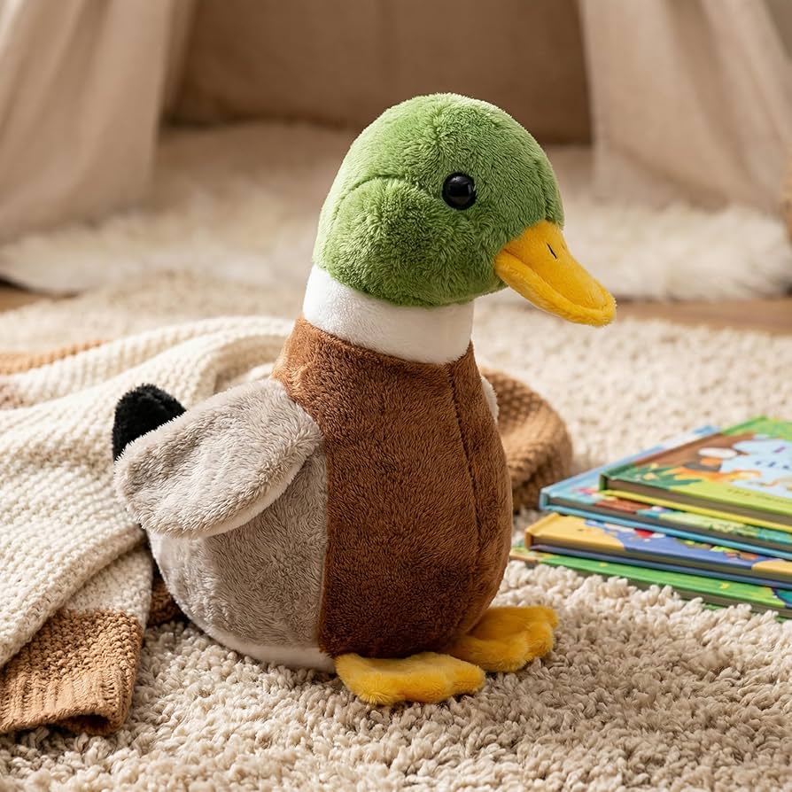 Amazon.com: ZHONGXIN Mallard Duck Plush Toy - Soft, Cute Green