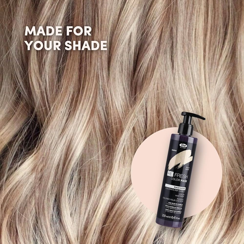 Amazon.com: Lisap Color Depositing Hair Mask, Sand, 8.45 oz, Hair