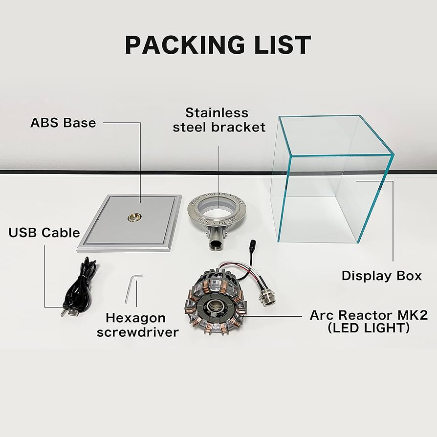 Amazon.co.jp: Lonyiabbi アーク・リアクター MK2 1:1スケール USB給電