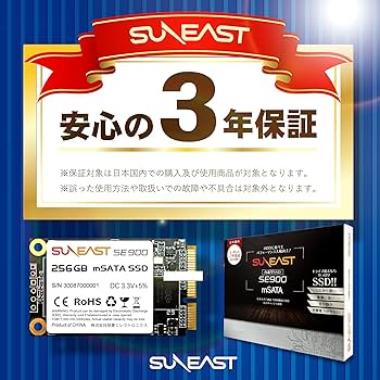 Amazon | SUNEAST SSD 内蔵SSD 1TB SE900 Msata Solid State Drive SSD