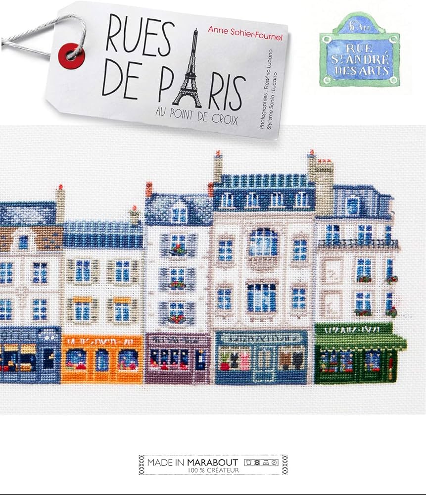 Amazon.co.jp: MARABOUT 「RUES DE PARIS」 刺しゅう作品・図案集
