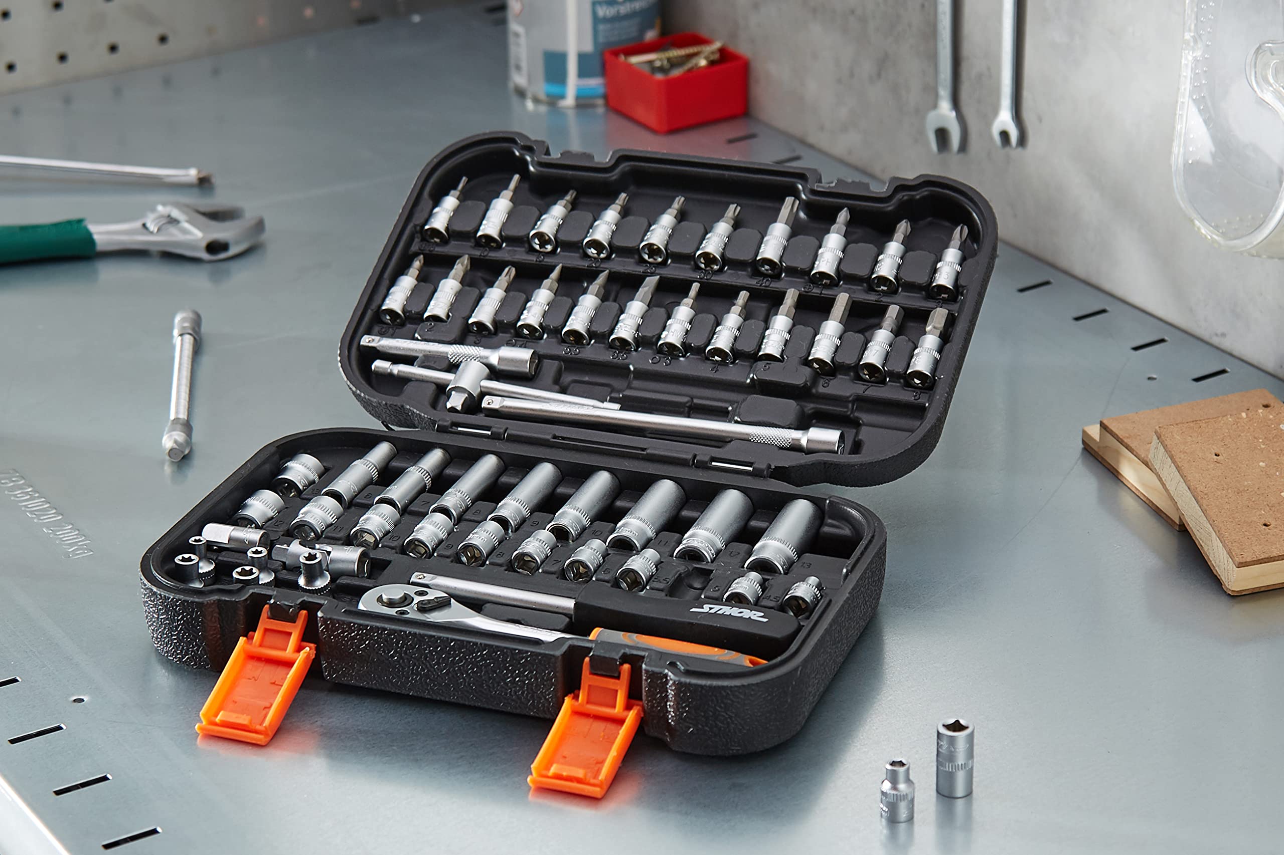 Amazon.com: Sthor 58643 – Tool Set 1/4 56pcs : Tools & Home