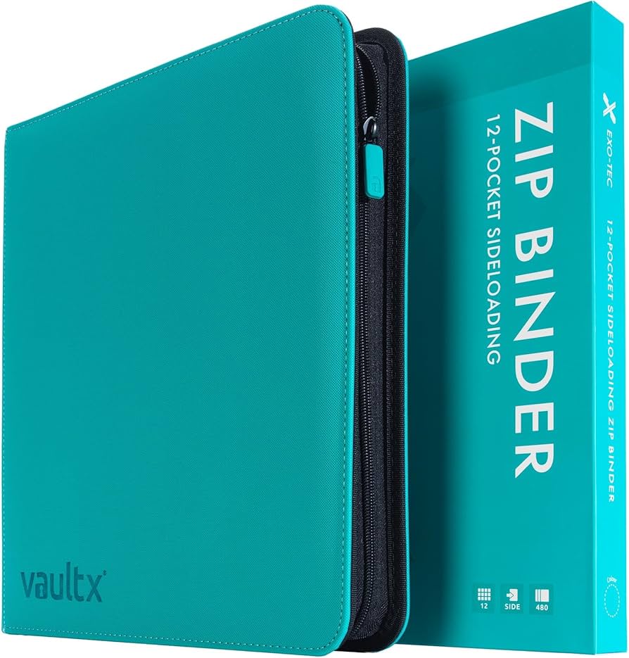 Amazon.com: Vault X 12 Pocket Trading Card Zip Binder, 480 Cards