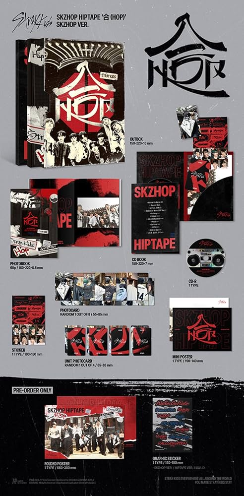 Amazon.com: Stray Kids SKZHOP HIPTAPE HOP Album (Photobook