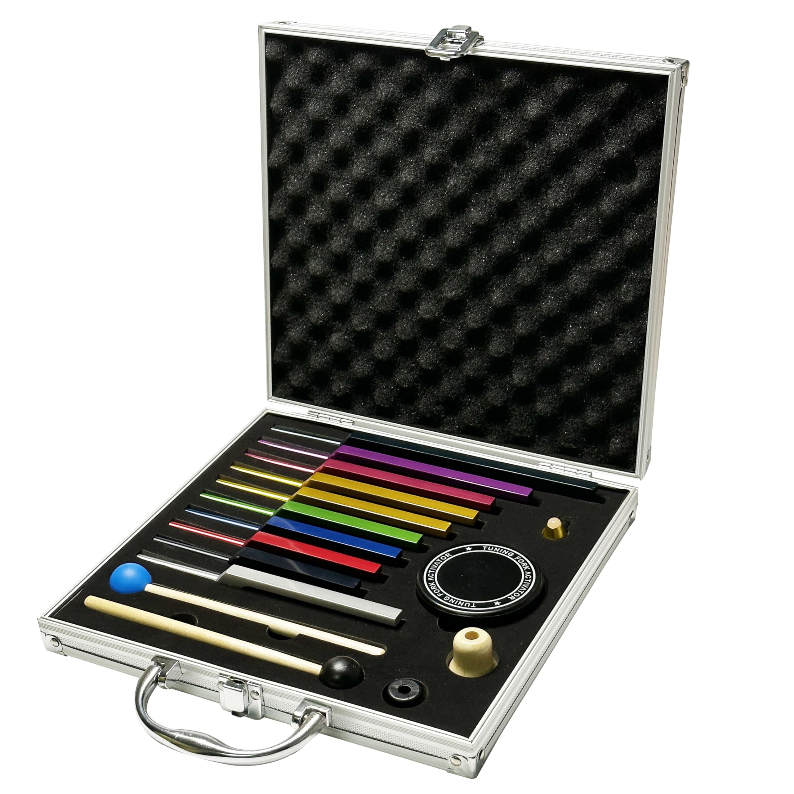 Amazon.com: TENFLY Solfeggio Tuning Fork Set - 10 Multicolour