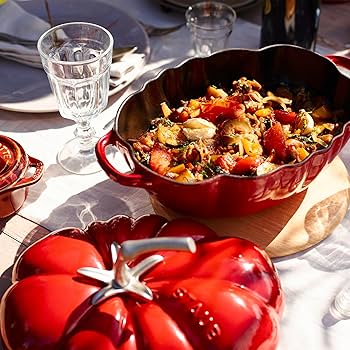 Amazon.co.jp: staub ストウブ 「 トマト ココット チェリー 25cm